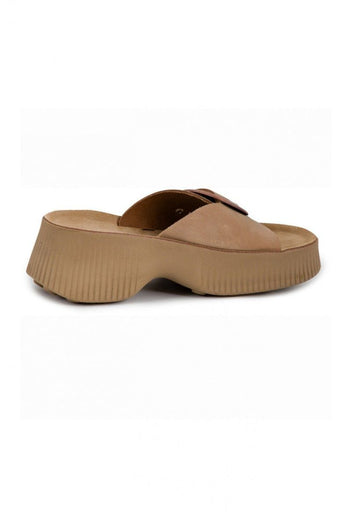 Σανδάλια δερμάτινα comfort BEATRICE FANTASY SANDALS - Μπεζ - thefashionproject.gr - FANTASY SANDALS