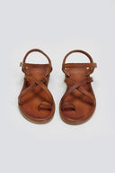 Σανδάλια δερμάτινα crossover Iris Sandals - Ταμπά - thefashionproject.gr - IRIS