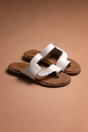 Σανδάλια δερμάτινα Estil - Λευκό - thefashionproject.gr - Estil