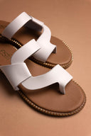Σανδάλια δερμάτινα Estil - Λευκό - thefashionproject.gr - Estil