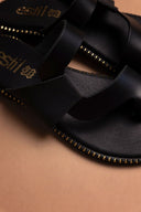Σανδάλια δερμάτινα Estil - Μαύρο - thefashionproject.gr - Estil