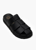 Σανδάλια δερμάτινα fisherman ATENEO - Μαύρο - thefashionproject.gr - ATENEO