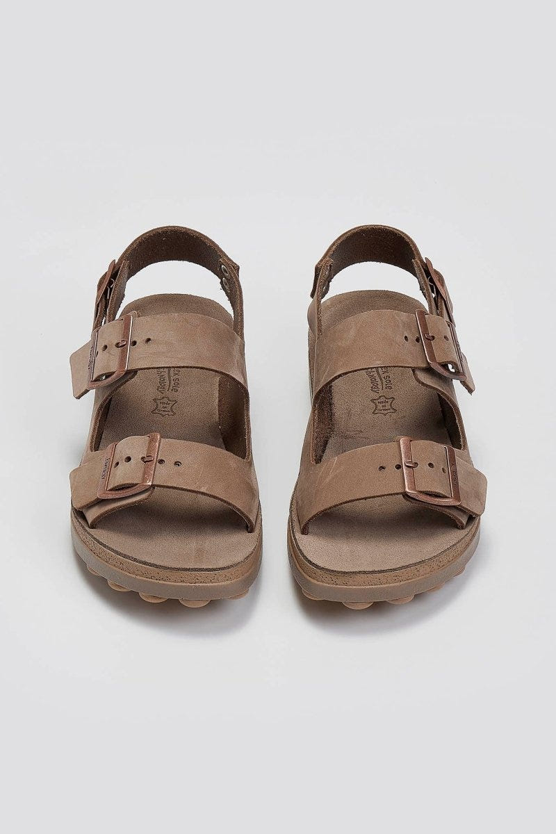 Σανδάλια δερμάτινα flatforms με τοκάδες MILLIE FANTASY SANDALS - Καφέ - thefashionproject.gr - FANTASY SANDALS
