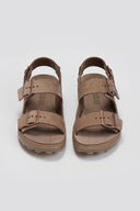 Σανδάλια δερμάτινα flatforms με τοκάδες MILLIE FANTASY SANDALS - Καφέ - thefashionproject.gr - FANTASY SANDALS