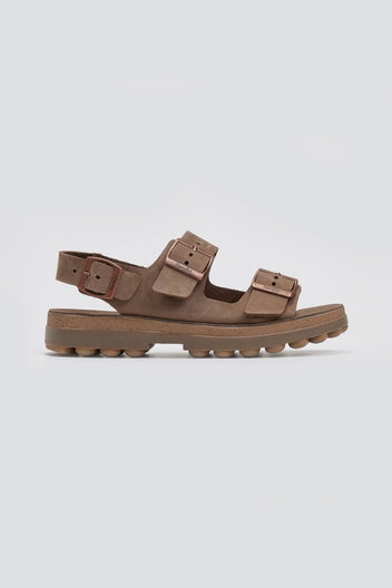 Σανδάλια δερμάτινα flatforms με τοκάδες MILLIE FANTASY SANDALS - Καφέ - thefashionproject.gr - FANTASY SANDALS