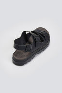 Σανδάλια δερμάτινα flatforms με τοκάδες MILLIE FANTASY SANDALS - Μαύρο - thefashionproject.gr - FANTASY SANDALS