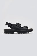 Σανδάλια δερμάτινα flatforms με τοκάδες MILLIE FANTASY SANDALS - Μαύρο - thefashionproject.gr - FANTASY SANDALS