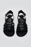 Σανδάλia δερμάτινα gladiator ESTIL - Μαύρο - thefashionproject.gr - Estil