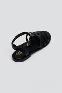 Σανδάλia δερμάτινα gladiator ESTIL - Μαύρο - thefashionproject.gr - Estil