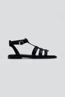 Σανδάλia δερμάτινα gladiator ESTIL - Μαύρο - thefashionproject.gr - Estil