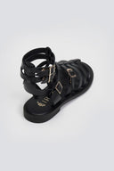 Σανδάλια δερμάτινα gladiator Iris Sandals - Μαύρο - thefashionproject.gr - IRIS