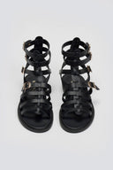 Σανδάλια δερμάτινα gladiator Iris Sandals - Μαύρο - thefashionproject.gr - IRIS