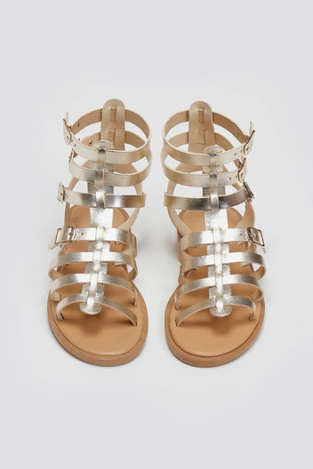 Σανδάλια δερμάτινα gladiator Iris Sandals - Χρυσό - thefashionproject.gr - IRIS