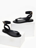 Σανδάλια δερμάτινα Iris Sandals - Μαύρο - thefashionproject.gr - IRIS