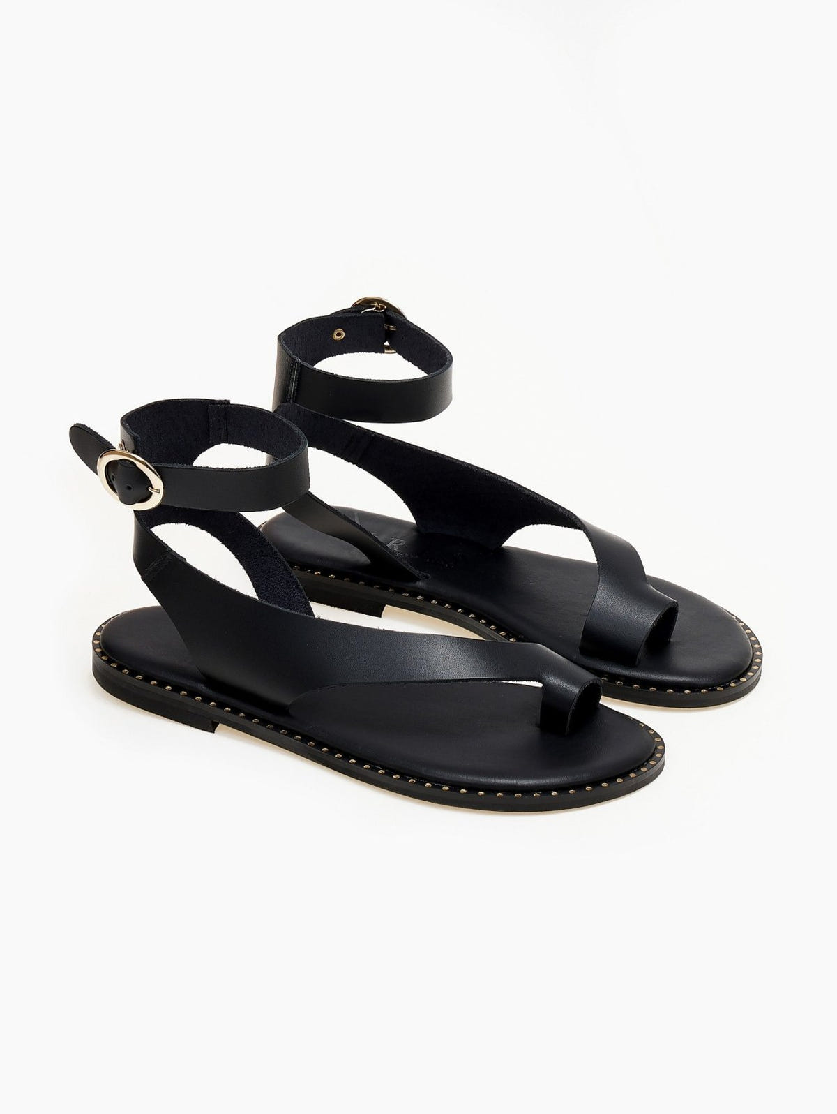 Σανδάλια δερμάτινα Iris Sandals - Μαύρο - thefashionproject.gr - IRIS