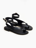 Σανδάλια δερμάτινα Iris Sandals - Μαύρο - thefashionproject.gr - IRIS