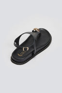 Σανδάλια δερμάτινα Iris Sandals - Μαύρο - thefashionproject.gr - IRIS