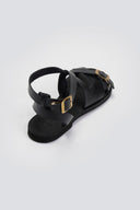 Σανδάλια δερμάτινα Iris Sandals - Μαύρο - thefashionproject.gr - IRIS