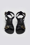 Σανδάλια δερμάτινα Iris Sandals - Μαύρο - thefashionproject.gr - IRIS