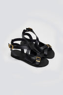 Σανδάλια δερμάτινα Iris Sandals - Μαύρο - thefashionproject.gr - IRIS