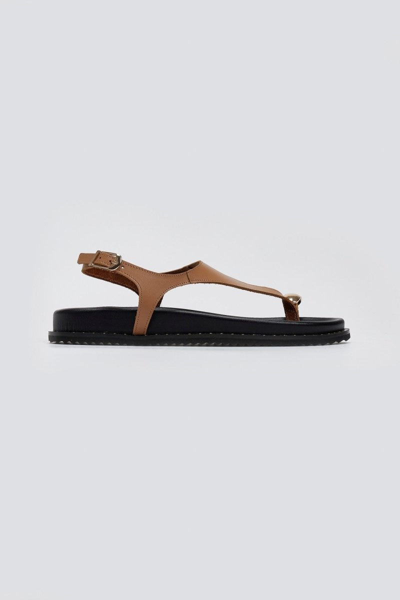 Σανδάλια δερμάτινα Iris Sandals - Mocha - thefashionproject.gr - IRIS