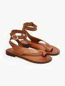 Σανδάλια δερμάτινα Iris Sandals - Ταμπά - thefashionproject.gr - IRIS