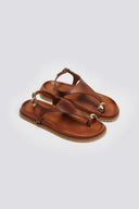 Σανδάλια δερμάτινα Iris Sandals - Ταμπά - thefashionproject.gr - IRIS