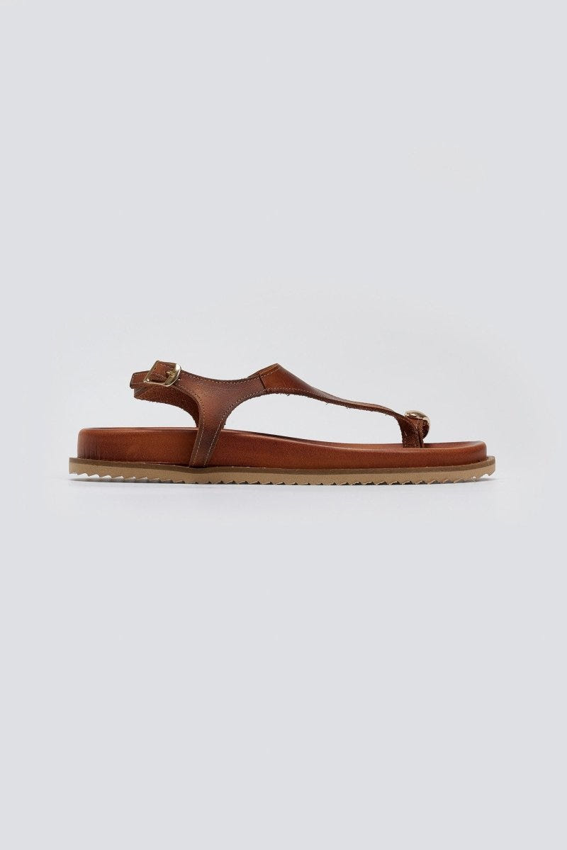 Σανδάλια δερμάτινα Iris Sandals - Ταμπά - thefashionproject.gr - IRIS