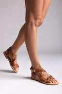Σανδάλια δερμάτινα Iris Sandals - Ταμπά - thefashionproject.gr - IRIS