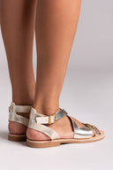 Σανδάλια δερμάτινα Iris Sandals - Χρυσό - thefashionproject.gr - IRIS