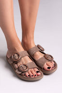 Σανδάλια δερμάτινα JOYA FANTASY SANDALS - Καφέ - thefashionproject.gr - FANTASY SANDALS