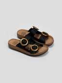 Σανδάλια δερμάτινα JOYA FANTASY SANDALS - Μαύρο - thefashionproject.gr - FANTASY SANDALS