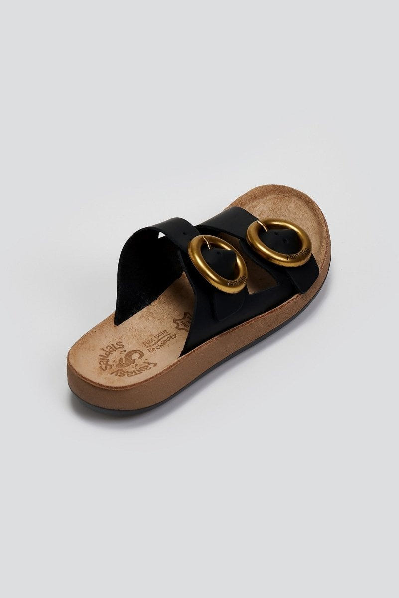 Σανδάλια δερμάτινα JOYA FANTASY SANDALS - Μαύρο - thefashionproject.gr - FANTASY SANDALS
