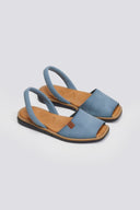 Σανδάλια δερμάτινα Lola Almagro - Μπλε jean - thefashionproject.gr - Lola Almagro