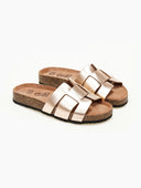 Σανδάλια δερμάτινα με ανατομικό πάτο Estil - Χαλκός - thefashionproject.gr - Estil