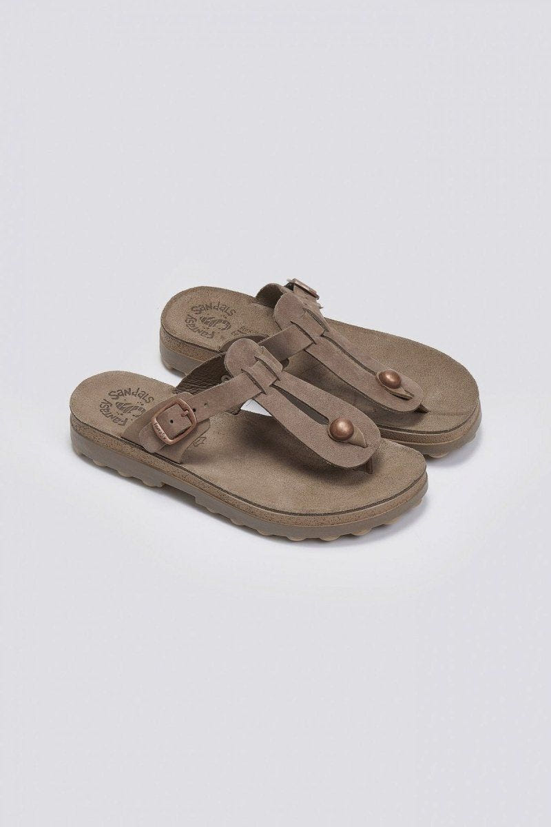 Σανδάλια δερμάτινα με άνοιγμα MIRABELLA FANTASY SANDALS - Καφέ - thefashionproject.gr - FANTASY SANDALS