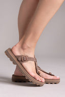 Σανδάλια δερμάτινα με άνοιγμα MIRABELLA FANTASY SANDALS - Καφέ - thefashionproject.gr - FANTASY SANDALS