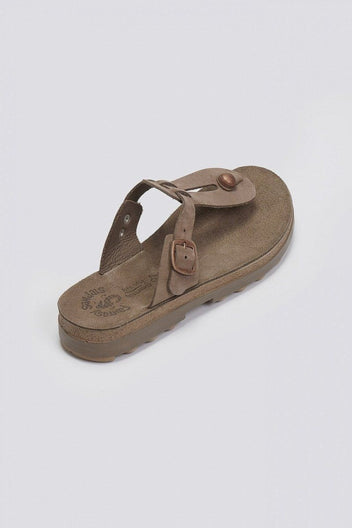 Σανδάλια δερμάτινα με άνοιγμα MIRABELLA FANTASY SANDALS - Καφέ - thefashionproject.gr - FANTASY SANDALS