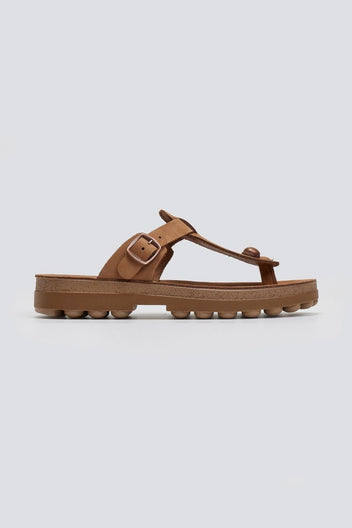 Σανδάλια δερμάτινα με άνοιγμα MIRABELLA FANTASY SANDALS - Κάμελ - thefashionproject.gr - FANTASY SANDALS