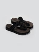 Σανδάλια δερμάτινα με άνοιγμα MIRABELLA FANTASY SANDALS - Μαύρο - thefashionproject.gr - FANTASY SANDALS
