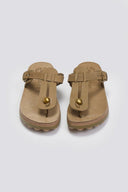 Σανδάλια δερμάτινα με άνοιγμα MIRABELLA FANTASY SANDALS - Χακί - thefashionproject.gr - FANTASY SANDALS