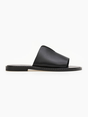 Σανδάλια δερμάτινα με άνοιγμα στη φάσα Iris Sandals - Μαύρο - thefashionproject.gr - IRIS