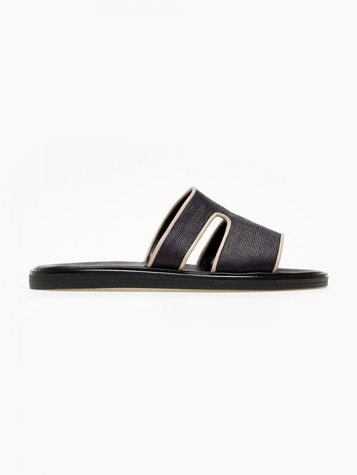 Σανδάλια δερμάτινα με ανοίγματα Iris Sandals - Μαύρο - thefashionproject.gr - IRIS
