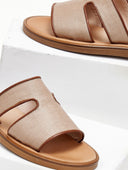 Σανδάλια δερμάτινα με ανοίγματα Iris Sandals - Μπεζ - thefashionproject.gr - IRIS