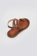 Σανδάλια δερμάτινα με δάκτυλο Iris Sandals - Ταμπά - thefashionproject.gr - IRIS