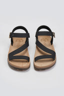 Σανδάλια δερμάτινα με δέσιμο EMMA FANTASY SANDALS - Μαύρο - thefashionproject.gr - FANTASY SANDALS