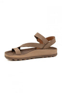 Σανδάλια δερμάτινα με δέσιμο EMMA FANTASY SANDALS - Τάουπε - thefashionproject.gr - FANTASY SANDALS