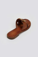 Σανδάλια δερμάτινα με διακοσμητικό Iris Sandals - Ταμπά - thefashionproject.gr - IRIS