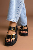 Σανδάλια δερμάτινα με φαρδιές φάσες Ragazza 01020