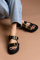 Σανδάλια δερμάτινα με φαρδιές φάσες Ragazza 01020